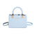 Women's Pu Leather Solid Color Elegant Square Zipper Handbag