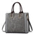 Women's Pu Leather Solid Color Elegant Square Zipper Handbag