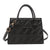 Women's Pu Leather Solid Color Elegant Square Zipper Handbag