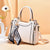 Women's Pu Leather Solid Color Elegant Square Zipper Handbag