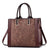 Women's Pu Leather Solid Color Elegant Square Zipper Handbag