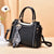 Women's Pu Leather Solid Color Elegant Square Zipper Handbag