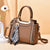 Women's Pu Leather Solid Color Elegant Square Zipper Handbag