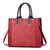 Women's Pu Leather Solid Color Elegant Square Zipper Handbag