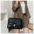 Women's Pu Leather Solid Color Elegant Square Zipper Magnetic Buckle Shoulder Bag