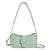 Women's Pu Leather Solid Color Elegant Zipper Shoulder Bag