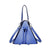 Women's Pu Leather Solid Color Fashion Conical String Shoulder Bag Handbag Crossbody Bag