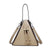 Women's Pu Leather Solid Color Fashion Conical String Shoulder Bag Handbag Crossbody Bag