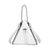 Women's Pu Leather Solid Color Fashion Conical String Shoulder Bag Handbag Crossbody Bag