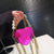 Women's Pu Leather Solid Color Fashion Heart-shaped Zipper Crossbody Bag