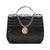 Women's Pu Leather Solid Color Fashion Square Lock Clasp Shoulder Bag Crossbody Bag Chain Bag