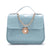 Women's Pu Leather Solid Color Fashion Square Lock Clasp Shoulder Bag Crossbody Bag Chain Bag