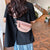 Women's Pu Leather Solid Color Punk Sewing Thread Dumpling Shape Zipper Shoulder Bag