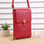 Women's Pu Leather Solid Color Simple Style Square Zipper Phone Wallets