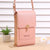 Women's Pu Leather Solid Color Simple Style Square Zipper Phone Wallets