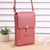 Women's Pu Leather Solid Color Simple Style Square Zipper Phone Wallets