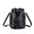 Women's Pu Leather Solid Color Streetwear Bucket String Bucket Bag