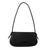 Women's Pu Leather Solid Color Streetwear Oval Flip Cover Shoulder Bag