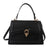 Women's Pu Leather Solid Color Streetwear Square Flip Cover Handbag