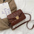 Women's Pu Leather Solid Color Streetwear Square Flip Cover Shoulder Bag Crossbody Bag Square Bag