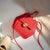 Women's Pu Leather Solid Color Streetwear Square Lock Clasp Diana Bag