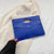 Women's Pu Leather Solid Color Streetwear Square Magnetic Buckle Clutch Bag