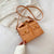 Women's Pu Leather Solid Color Streetwear Square Magnetic Buckle Shoulder Bag Crossbody Bag