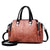 Women's Pu Leather Solid Color Streetwear Square Zipper Handbag