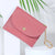 Women's Pu Leather Solid Color Sweet Square Zipper Buckle Coin Purse