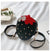 Women's Pu Leather Strawberry Cute Oval Zipper Shoulder Bag Crossbody Bag