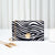 Women's Pu Leather Zebra Fashion Square Lock Clasp Shoulder Bag Crossbody Bag Chain Bag