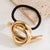 Women's Punk Simple Style Shiny Stripe Shell Alloy Plating Hair Tie