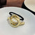 Women's Punk Simple Style Shiny Stripe Shell Alloy Plating Hair Tie