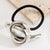 Women's Punk Simple Style Shiny Stripe Shell Alloy Plating Hair Tie