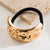 Women's Punk Simple Style Shiny Stripe Shell Alloy Plating Hair Tie