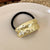 Women's Punk Simple Style Shiny Stripe Shell Alloy Plating Hair Tie