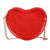 Women's Pvc Heart Shape Streetwear Heart-shaped Zipper Shoulder Bag Crossbody Bag