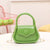 Women's Pvc Solid Color Cute Shell Flip Cover Jelly Bag