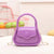 Women's Pvc Solid Color Cute Shell Flip Cover Jelly Bag