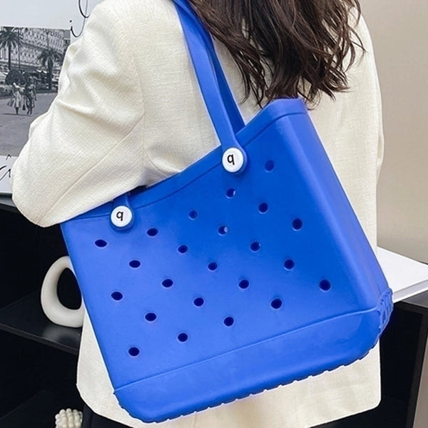 Women's Pvc Solid Color Streetwear Square Open Shoulder Bag