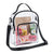 Women's Pvc Solid Color Streetwear Transparent Square Zipper Crossbody Bag