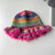 Women's Retro Bohemian Color Block Crochet Lace Wide Eaves Bucket Hat