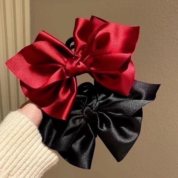 Women's Retro Bow Knot Cloth Hair Claws