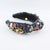 Women's Retro Color Block Cloth Braid Hair Band