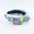 Women's Retro Color Block Cloth Braid Hair Band