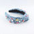 Women's Retro Color Block Cloth Braid Hair Band