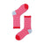 Women's Retro Color Block Cotton Jacquard Crew Socks A Pair