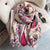 Women's Retro Color Block Imitation Cashmere Printing Scarf