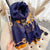 Women's Retro Color Block Imitation Cashmere Printing Scarf