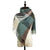 Women's Retro Color Block Imitation Cashmere Tassel Scarf